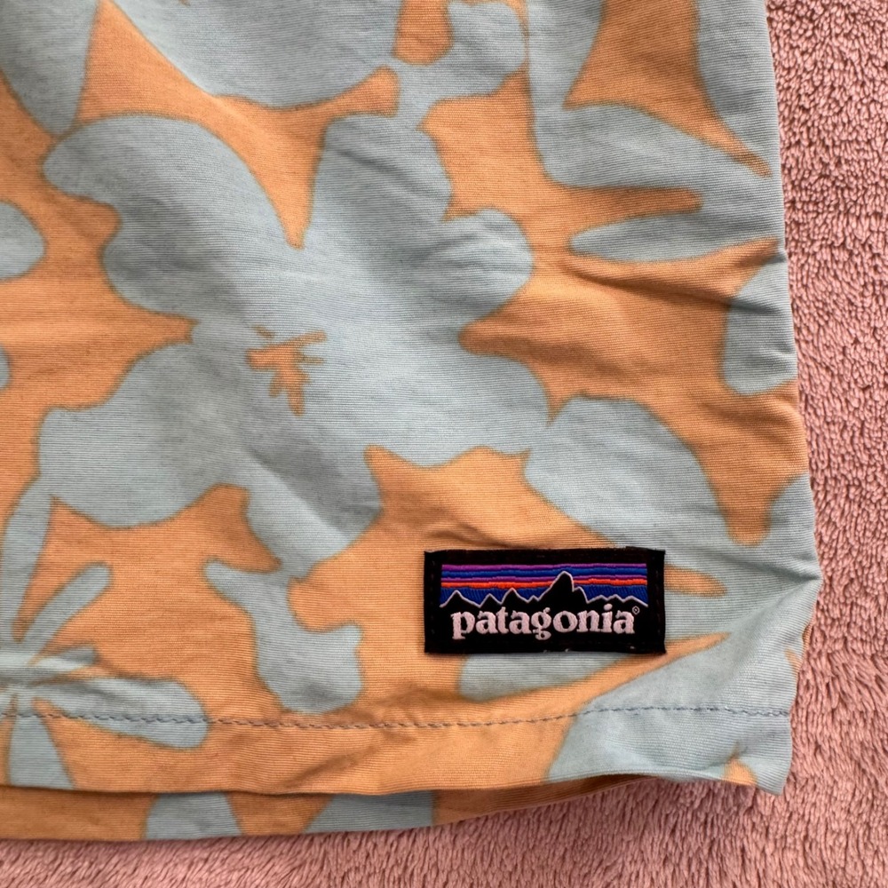 Patagonia Floral Swim Trunks Shorts Beach Surf Tropical Boardshorts Sz Yth XL/14 - Picture 3 of 7